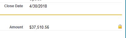 Opportunity Amount Field locked in Salesforce